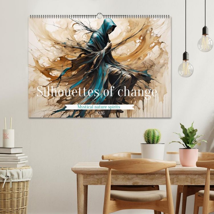 Produktbild: Silhouettes of change - Mystical nature spirits (Wall Calendar 2026 DIN A2 landscape), CALVENDO 12 Month Wall Calendar