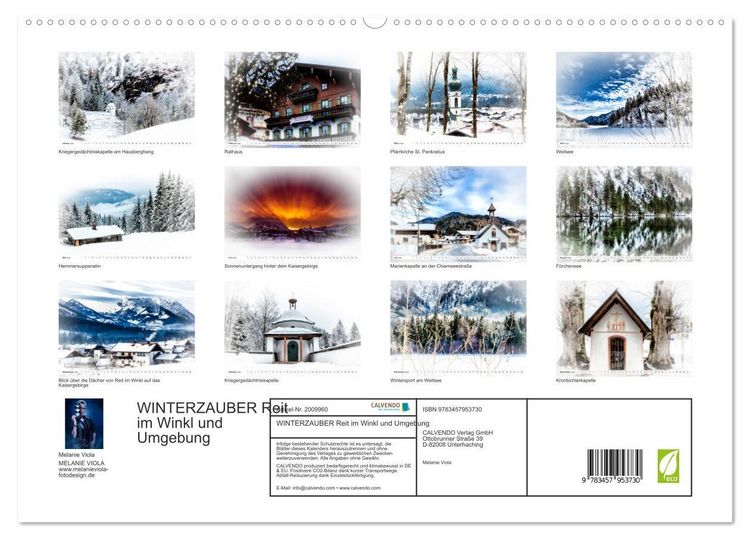 Produktbild: WINTERZAUBER Reit im Winkl und Umgebung (hochwertiger Premium Wandkalender 2026 DIN A2 quer), Kunstdruck in Hochglanz