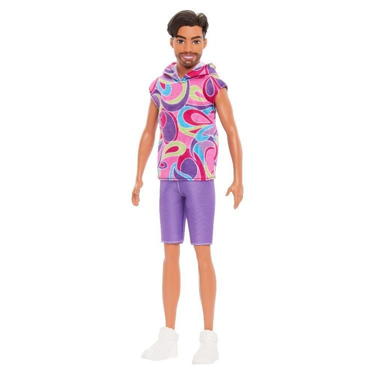 Produktbild: Barbie Fashionistas Ken-Puppe Nr. 227, brünette Modepuppe im Totally Hair Look, 65. Jubiläum