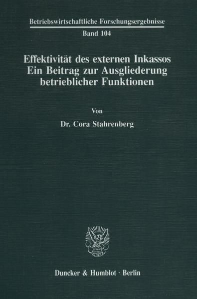 Produktbild: Effektivit&auml;t des externen Inkassos.