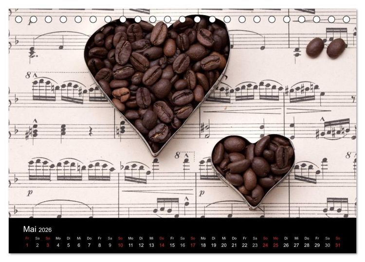 Produktbild: Kaffee & Schokolade (Tischkalender 2026 DIN A5 quer), CALVENDO Monatskalender