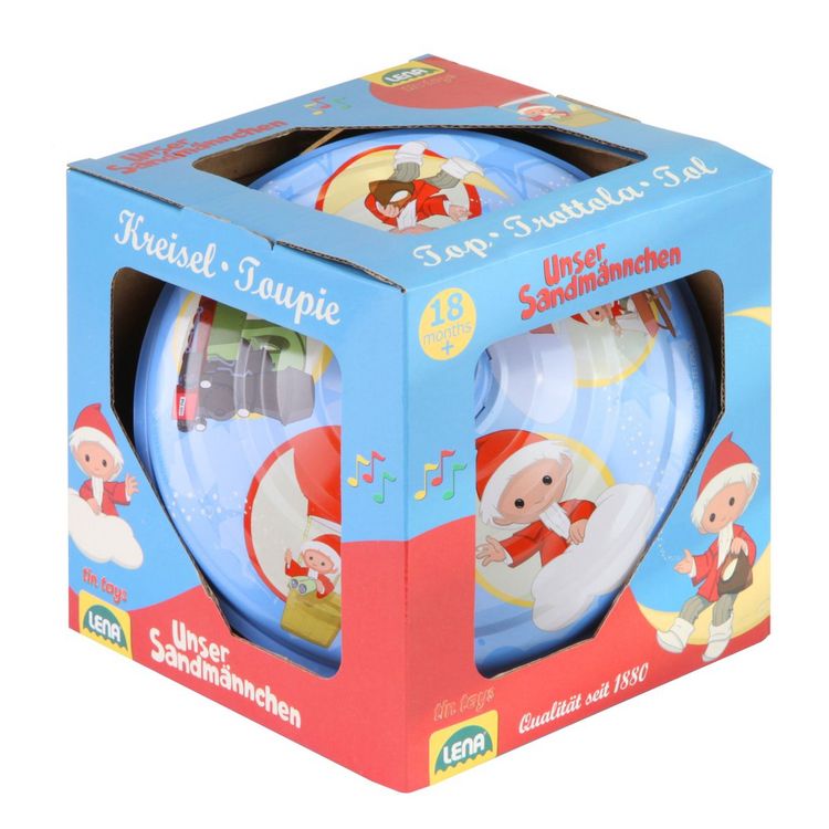 Produktbild: LENA Brummkreisel mit Standfu&szlig; Sandm&auml;nnchen 19cm