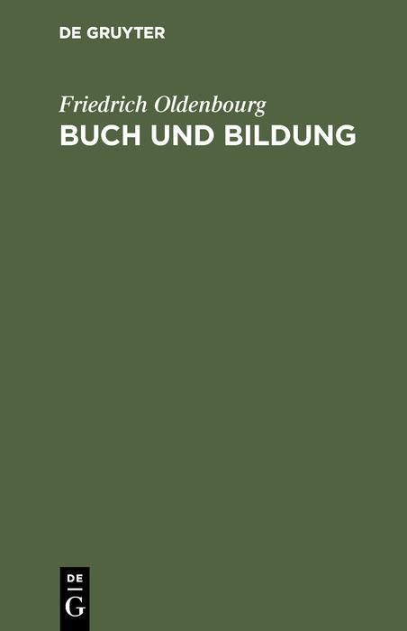 Produktbild: Buch und Bildung