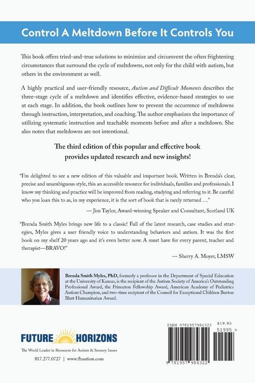 Produktbild: Autism and Difficult Moments, 25th Anniversary Edition