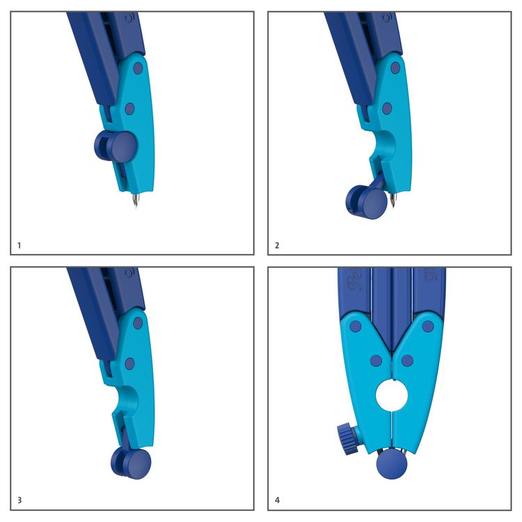 Pelikan Schulzirkel Zirkel griffix blau