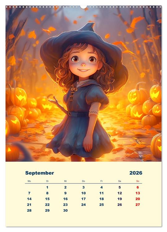 Produktbild: Zauberland. Bunte Fabelwesen und M&auml;rchengestalten (Wandkalender 2026 DIN A2 hoch), CALVENDO Monatskalender