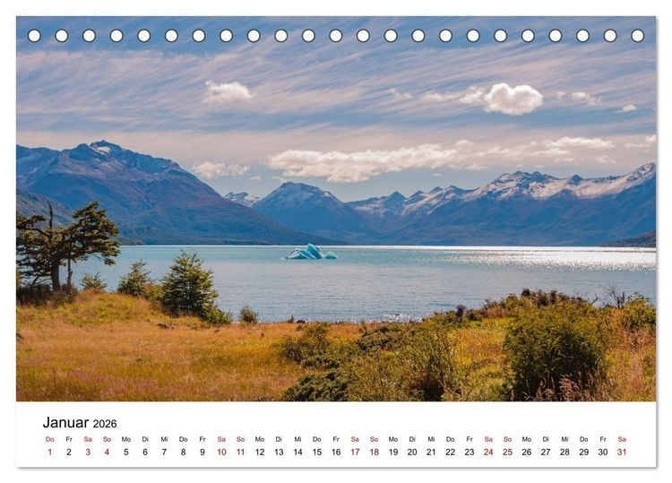 Produktbild: Patagonien, Los Glaciares Nationalpark: Perito Moreno Gletscher (Tischkalender 2026 DIN A5 quer), CALVENDO Monatskalender