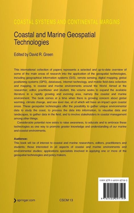 Produktbild: Coastal and Marine Geospatial Technologies