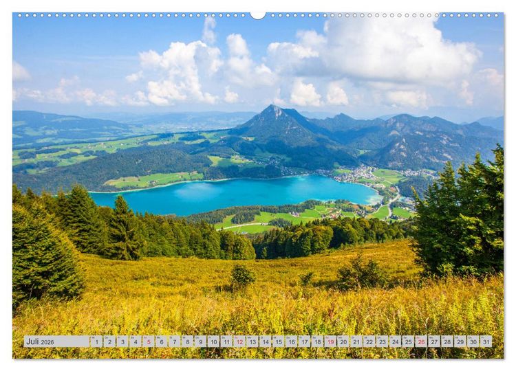 Produktbild: Rund um den Fuschlsee (Wandkalender 2026 DIN A2 quer), CALVENDO Monatskalender