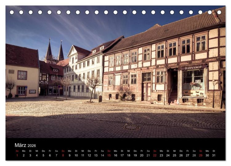 Produktbild: Fachwerk - wie aus einer anderen Zeit (Tischkalender 2026 DIN A5 quer), CALVENDO Monatskalender