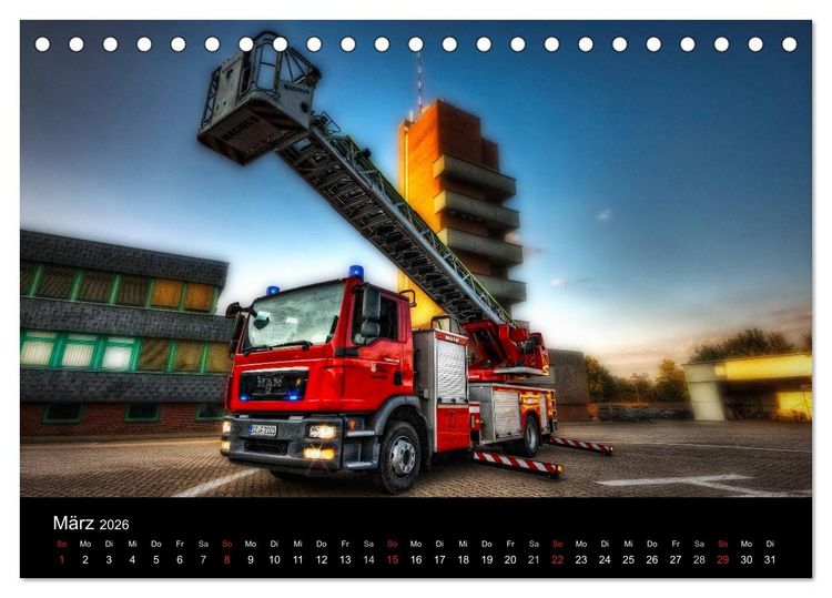 Produktbild: Berufsfeuerwehr Salzgitter (Tischkalender 2026 DIN A5 quer), CALVENDO Monatskalender