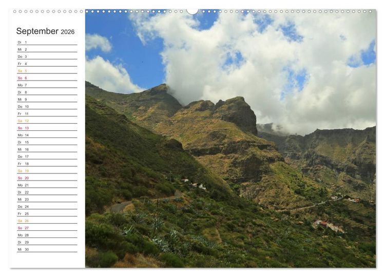 Produktbild: Der Norden von Teneriffa (Wandkalender 2026 DIN A2 quer), CALVENDO Monatskalender
