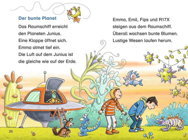 Produktbild: Duden Leseprofi &ndash; Die verr&uuml;ckte Reise ins All, 1. Klasse
