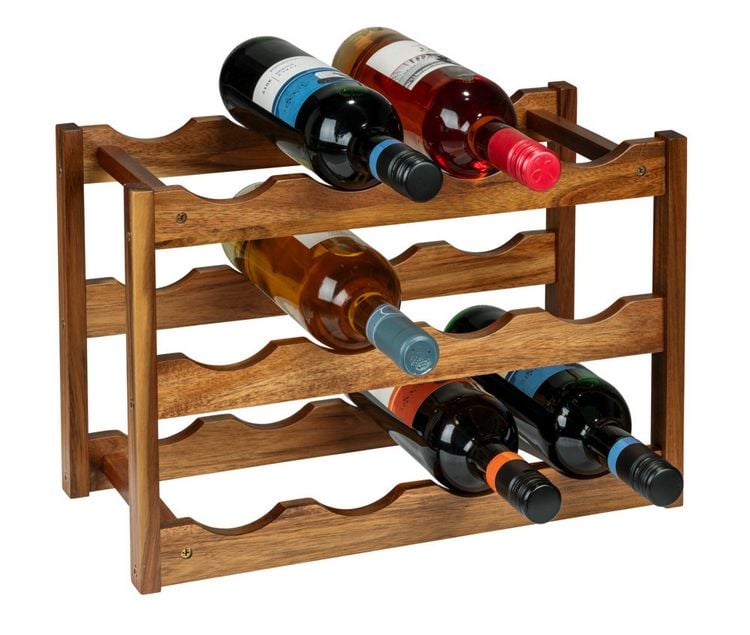 Produktbild: Weinregal Mod. Fondi, aus massivem Akazienholz