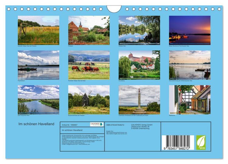 Produktbild: Im sch&ouml;nen Havelland (Wandkalender 2026 DIN A4 quer), CALVENDO Monatskalender