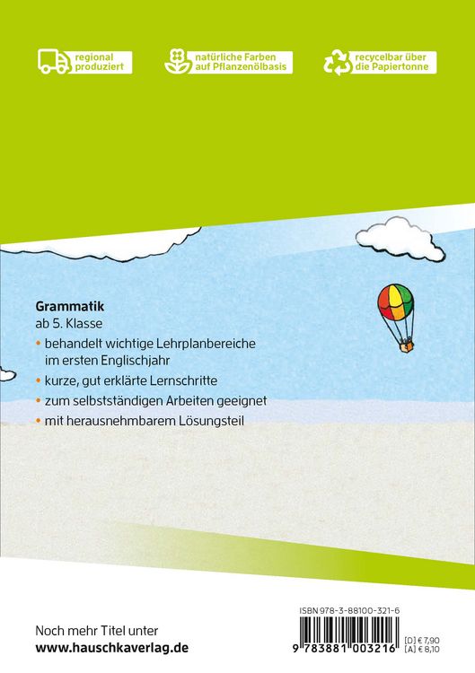 Produktbild: Englisch. Wichtige Grammatikbereiche (1. Englischjahr)