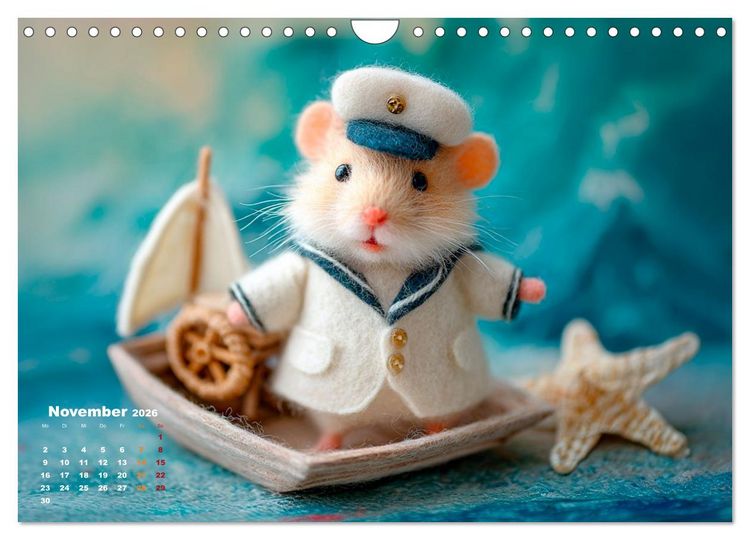 Produktbild: Tierisch flauschige Abenteuerreise (Wandkalender 2026 DIN A4 quer), CALVENDO Monatskalender