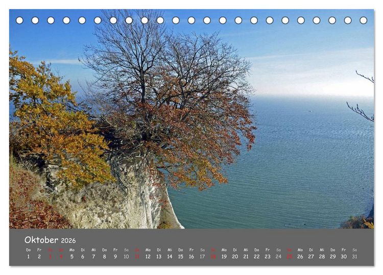 Produktbild: R&uuml;gen &ndash; Insel der Superlative (Tischkalender 2026 DIN A5 quer), CALVENDO Monatskalender