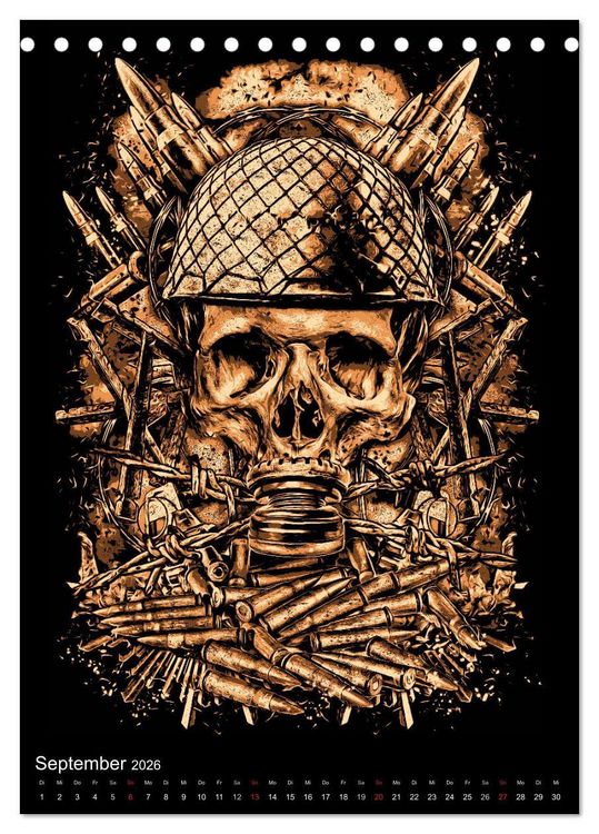 Produktbild: BLOODBOY/WAR ILLUSTRATION (Tischkalender 2026 DIN A5 hoch), CALVENDO Monatskalender