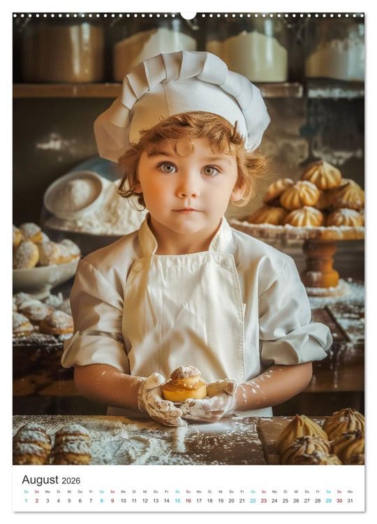 Produktbild: Backen mit Kids (hochwertiger Premium Wandkalender 2026 DIN A2 hoch), Kunstdruck in Hochglanz
