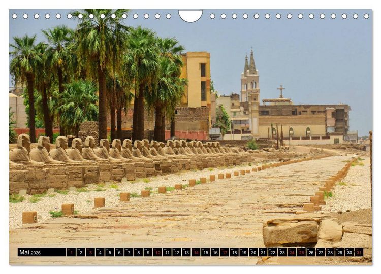 Produktbild: Zwischen Luxor und Qena - antikes &Auml;gypten am Nil (Wandkalender 2026 DIN A4 quer), CALVENDO Monatskalender