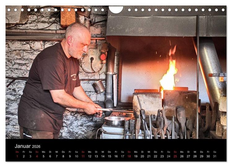 Produktbild: Alte Handwerkskunst Messerschmied (Wandkalender 2026 DIN A4 quer), CALVENDO Monatskalender