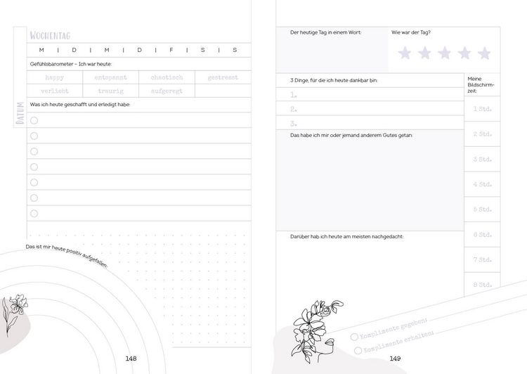 Produktbild: Happy me &ndash; Meine 10-Wochen-Tagebuch-Challenge mit Social-Media-Star Cali Kessy