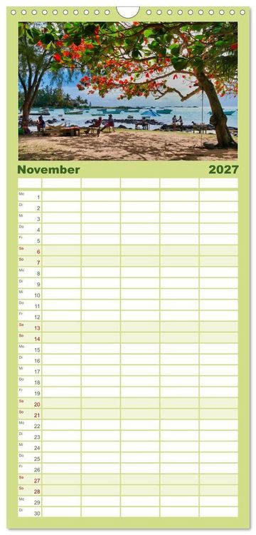 Produktbild: Familienplaner 2027 - Mauritius - Sch&ouml;nheit im Indischen Ozean mit 5 Spalten (Wandkalender, 21 x 45 cm) CALVENDO