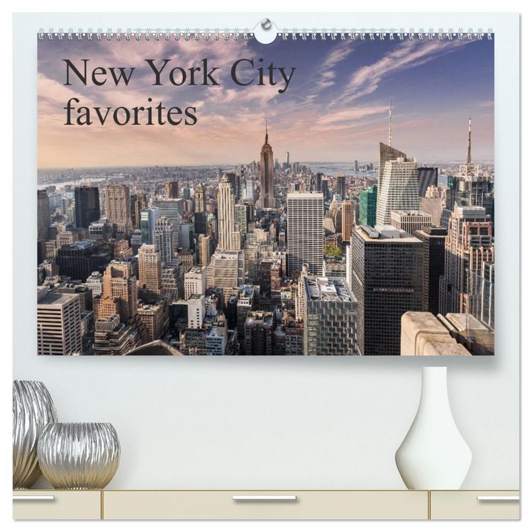 Produktbild: New York City favorites / UK-Version (High Quality Premium Wall Calendar 2026 DIN A2 landscape),CALVENDO 12 Month Wall Calendar