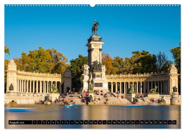 Produktbild: Metropole Madrid (hochwertiger Premium Wandkalender 2026 DIN A2 quer), Kunstdruck in Hochglanz
