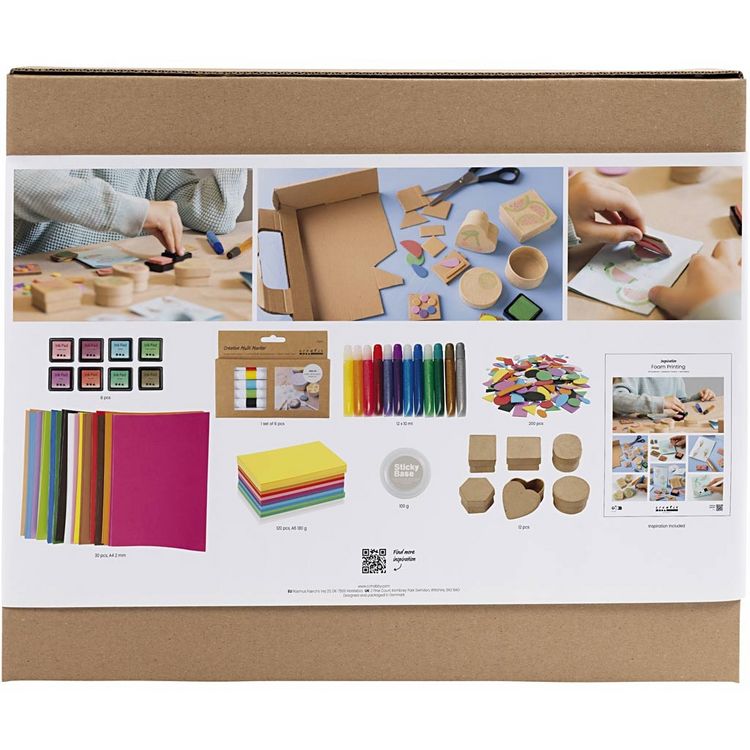 Produktbild: Creativ Company Mega Kreativ Mix Stempeldruck, Karten und Schachteln