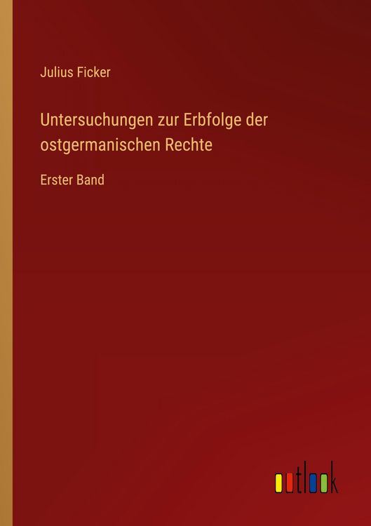 Produktbild: Untersuchungen zur Erbfolge der ostgermanischen Rechte