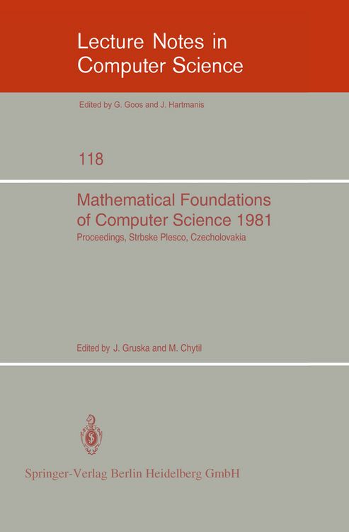 Produktbild: Mathematical Foundations of Computer Science 1981