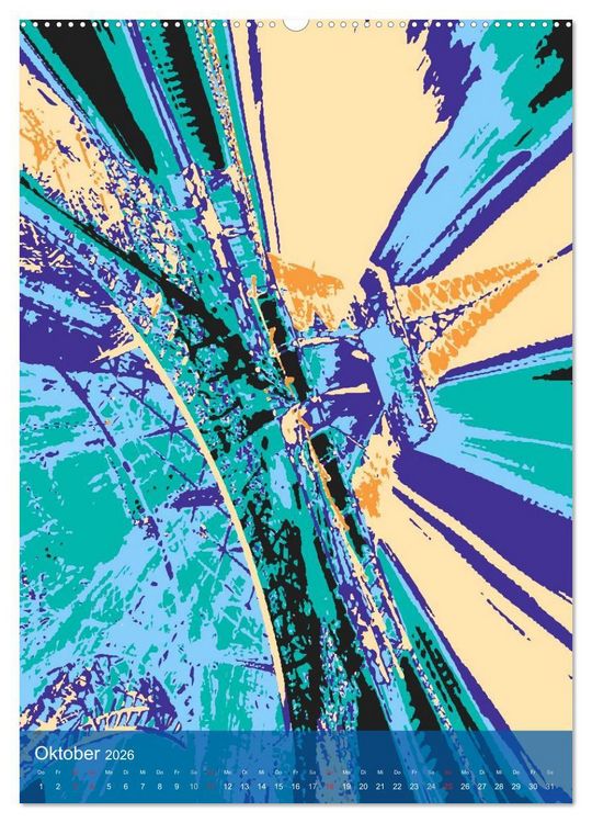 Produktbild: Paris pop-art (hochwertiger Premium Wandkalender 2026 DIN A2 hoch), Kunstdruck in Hochglanz