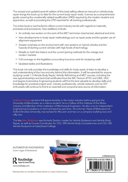 Produktbild: The Repair of Vehicle Bodies