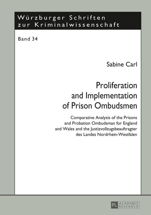 Produktbild: Proliferation and Implementation of Prison Ombudsmen