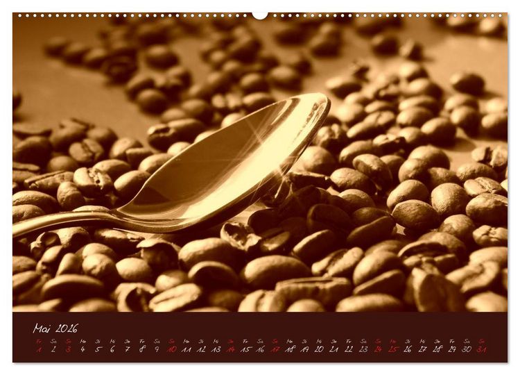 Produktbild: Kaffee Genuss Jahreskalender (hochwertiger Premium Wandkalender 2026 DIN A2 quer), Kunstdruck in Hochglanz