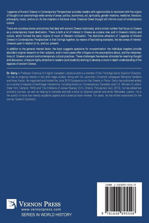 Produktbild: Legacies of Ancient Greece in Contemporary Perspectives