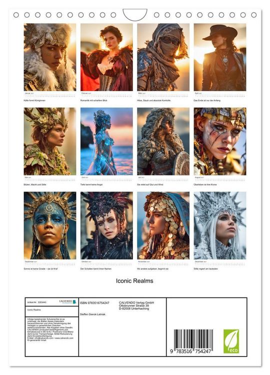 Produktbild: Iconic Realms (Wandkalender 2027 DIN A4 hoch), CALVENDO Monatskalender
