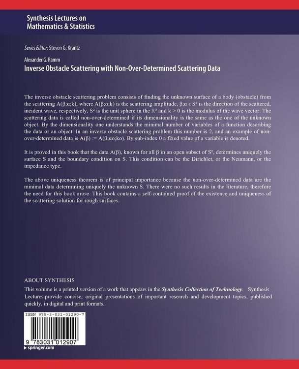 Produktbild: Inverse Obstacle Scattering with Non-Over-Determined Scattering Data