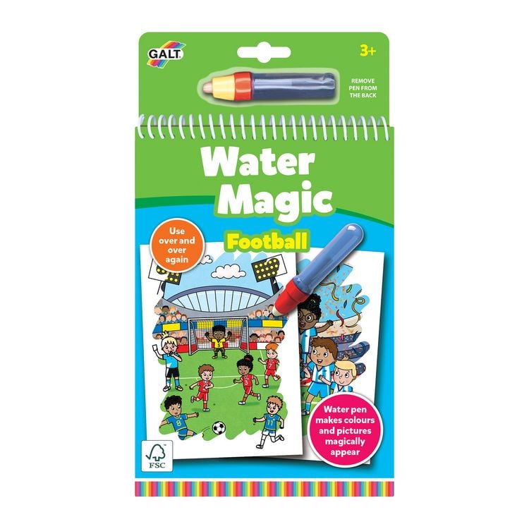 Produktbild: Jumbo 1150400353 - Galt, Water Magic Football inkl. Wassersift, magisches Fu&szlig;ball-Malbuch