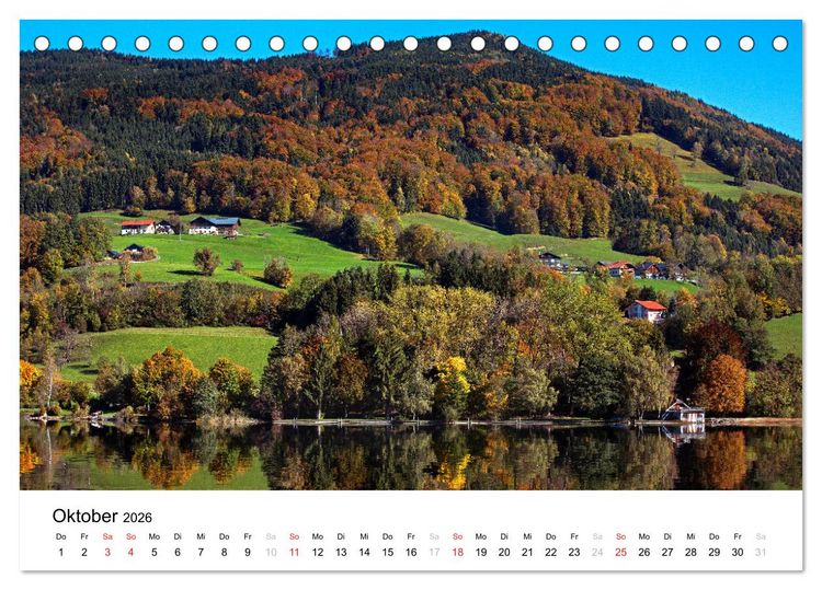 Produktbild: Zauberhaftes Mondseeland (Tischkalender 2026 DIN A5 quer), CALVENDO Monatskalender