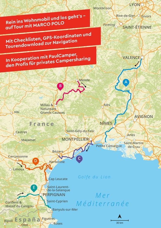 Produktbild: MARCO POLO Camper Guide S&uuml;dfrankreich: Ard&egrave;che, Cevennen & Languedoc