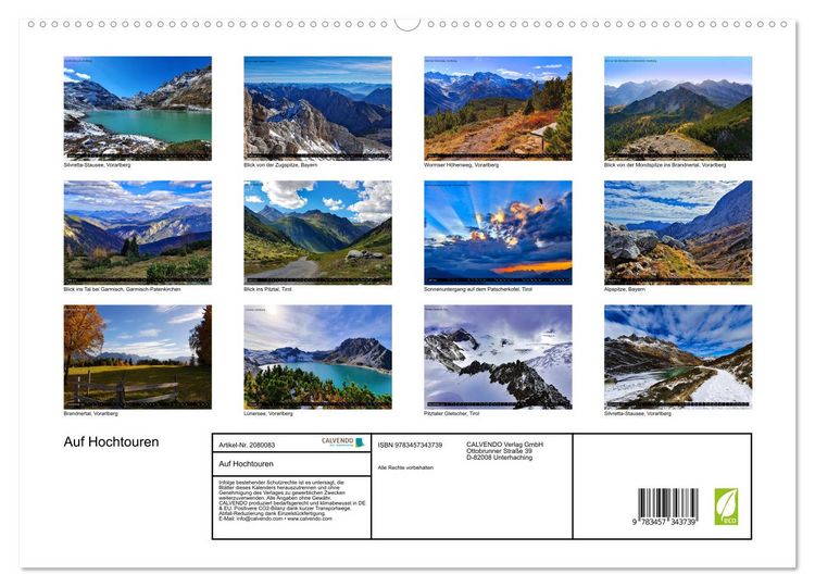 Produktbild: Auf Hochtouren (hochwertiger Premium Wandkalender 2026 DIN A2 quer), Kunstdruck in Hochglanz