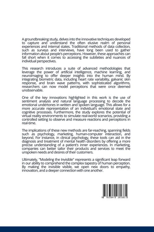 Produktbild: Modeling the Invisible: New Methods for Unobservable Individual Perceptions