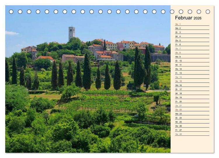 Produktbild: Istrien (Tischkalender 2026 DIN A5 quer), CALVENDO Monatskalender