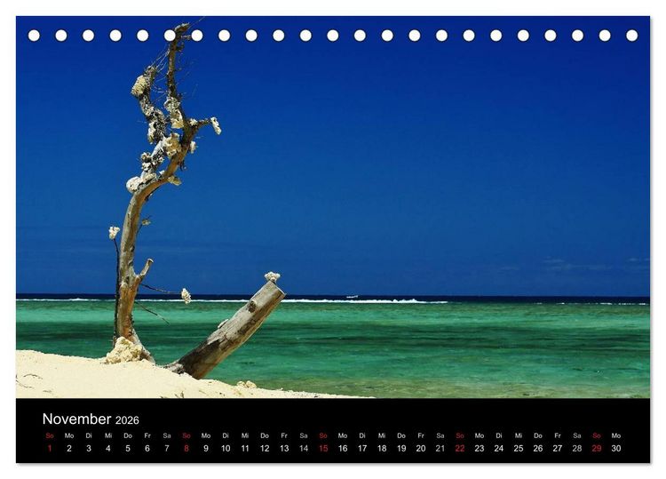 Produktbild: Mauritius - Moments (Tischkalender 2026 DIN A5 quer), CALVENDO Monatskalender