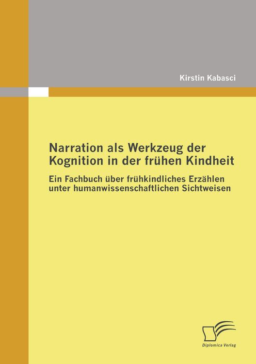 Produktbild: Narration als Werkzeug der Kognition in der fr&uuml;hen Kindheit