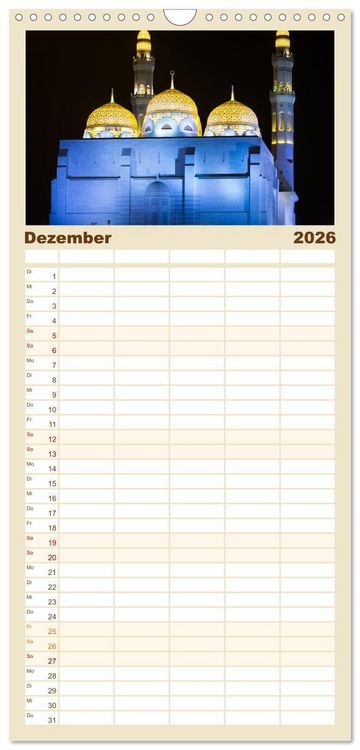 Produktbild: Familienplaner 2026 - Faszinierender Oman mit 5 Spalten (Wandkalender, 21 x 45 cm) CALVENDO