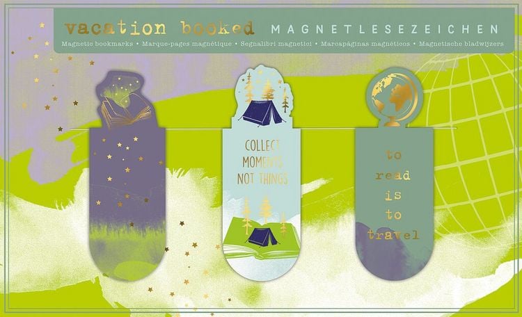 Produktbild: moses. libri_x Lit. Magnetlesezeichen Vacation booked